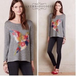 Anthropologie Starla Halfmann Hummingbird Sweater